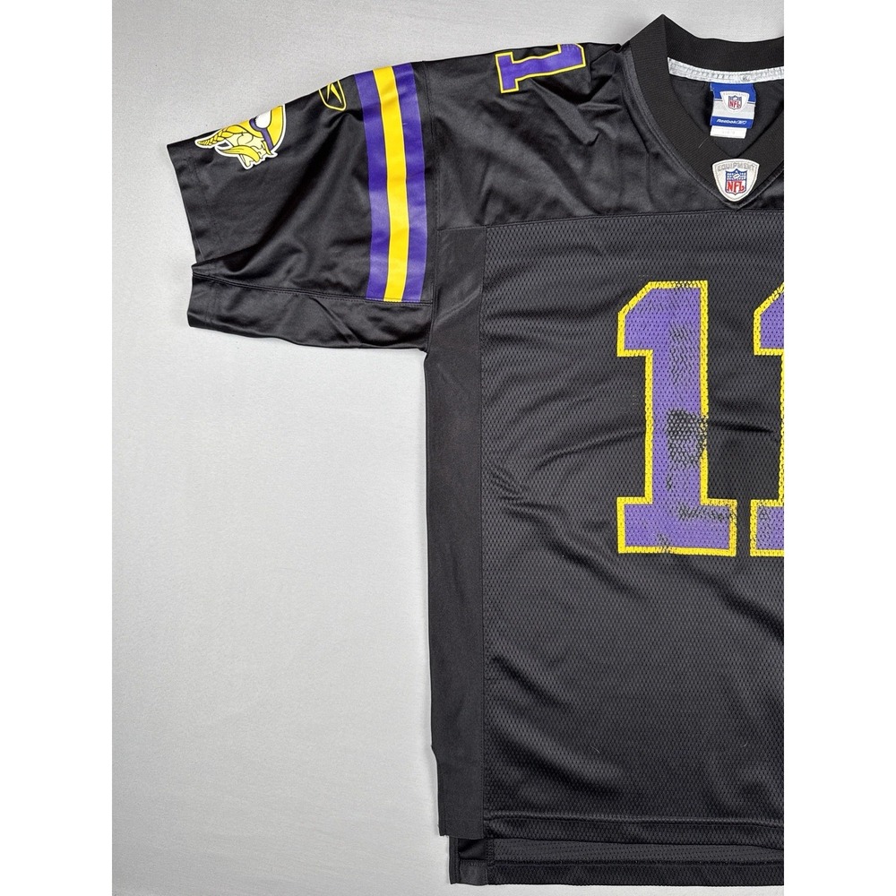 Minnesota Vikings #11 Daunte Culpepper 2004 Black Alternate Jersey Reebok NFL L - Picture 7 of 16